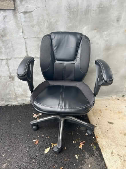 Photo of free Leather office chair (Howell) #1