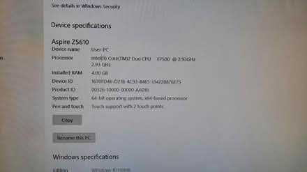 Photo of free Acer Aspire Z5610 Computer (CT9) #4