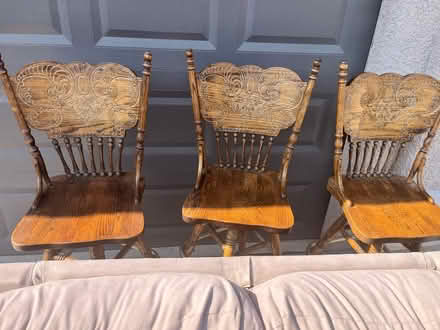 Photo of free Three pub style chairs (Centennial Hills) #1