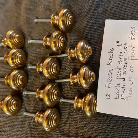 Photo of free 12 Brass Cabinet Knobs (Takoma Park 20912) #1