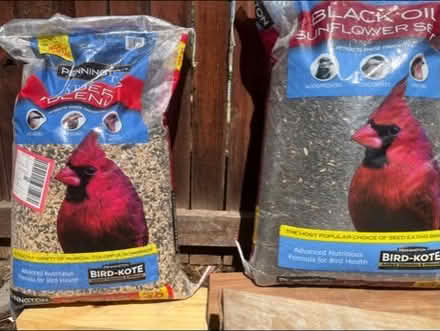 Photo of free Wild bird seed Two 40 lb bags (Leyden st alley 26 & 28th Ave) #2