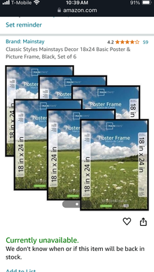 Photo of free 6 poster frames (Dupont Circle) #2