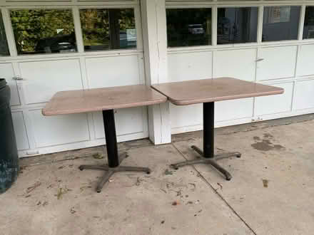 Photo of free Sturdy square tables (Knoxville MD 21758) #1