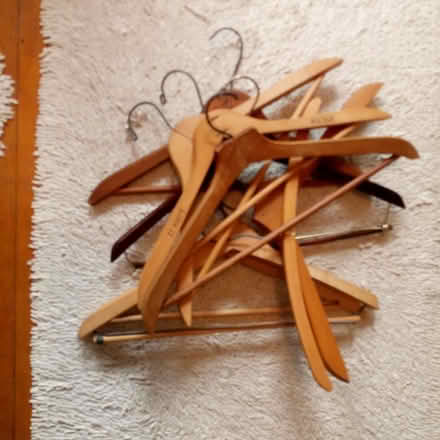Photo of free 9 Wooden hangers (just west of Malden Square) #1