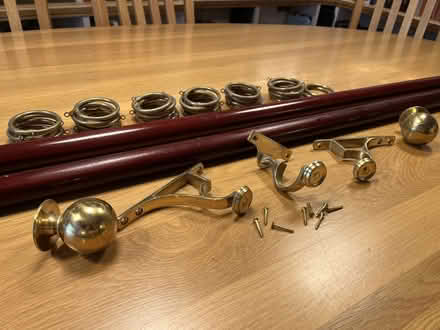 Photo of free 2.8m curtain pole and fixings (Bewdley DY12) #2
