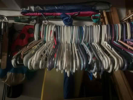 Photo of free Plastic coat hangers (South Bowie) #1