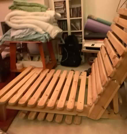 Photo of free Single Futon chair/bed frame (N1 south Islington. Essex rd) #2