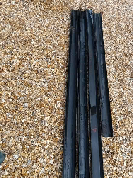 Photo of free Used guttering: 4 pieces (Leicester/Wigston LE2) #1
