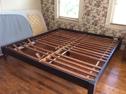 Photo of free King size bed frame (Hyde Park near Milton) #1