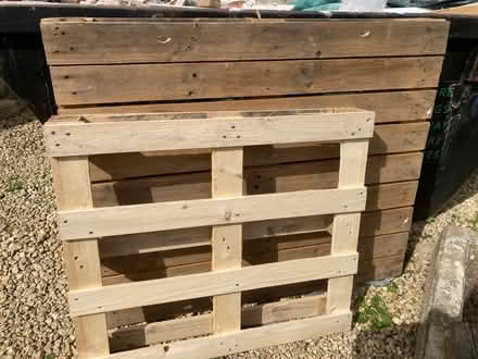 Photo of free Two wooden pallets - large & small (GL5) #1