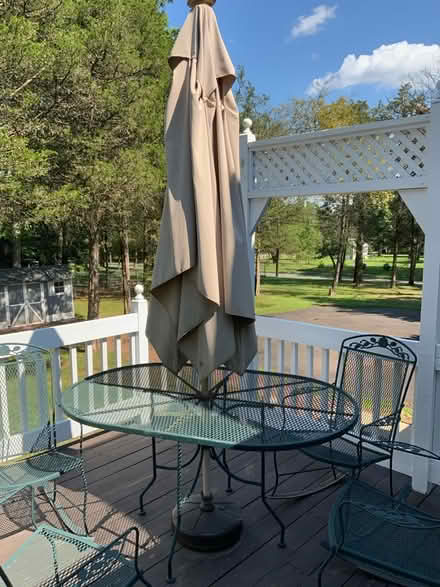 Photo of free umbrella and weighted stand (Bridgewater NJ) #1