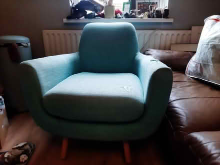 Photo of free Blue fabric chair (Cregagh Road) #2