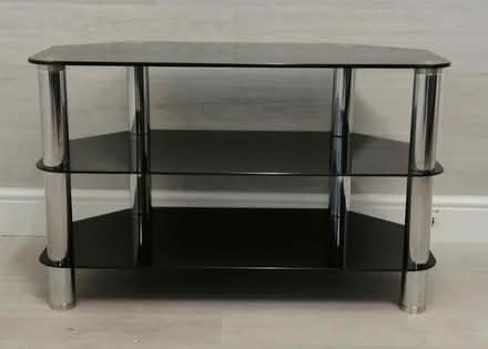Photo of free Black Glass Tv Stand (Roundhay LS8) #1