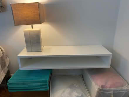 Photo of free Wall mounted white shelf from CB2 (San Leandro) #1