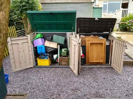 Photo of free plastic garden storage boxes (benllech) #2