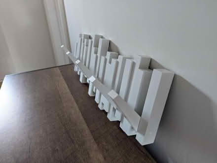 Photo of free White coat hook rack (Feering) #3
