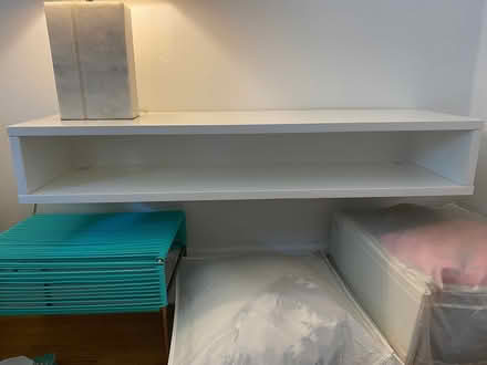 Photo of free Wall mounted white shelf from CB2 (San Leandro) #2