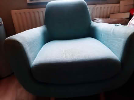 Photo of free Blue fabric chair (Cregagh Road) #1