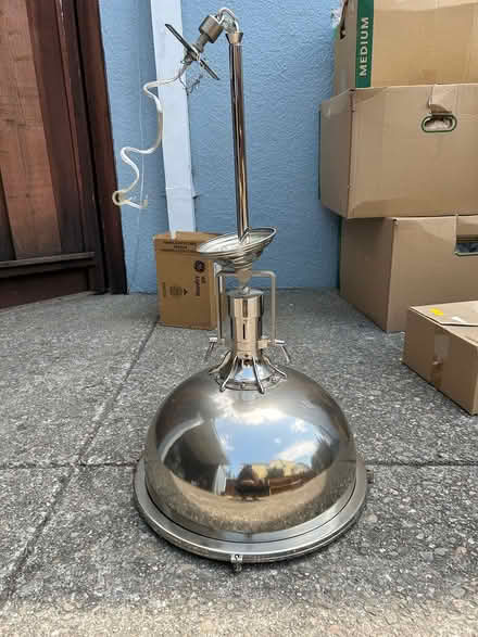 Photo of free Silver ceiling light fixture (San Leandro) #3