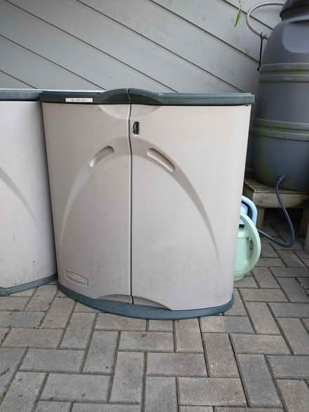 Photo of free 2 Rubbermaid Outdr Corner Cabinets (North east West Chicago) #2