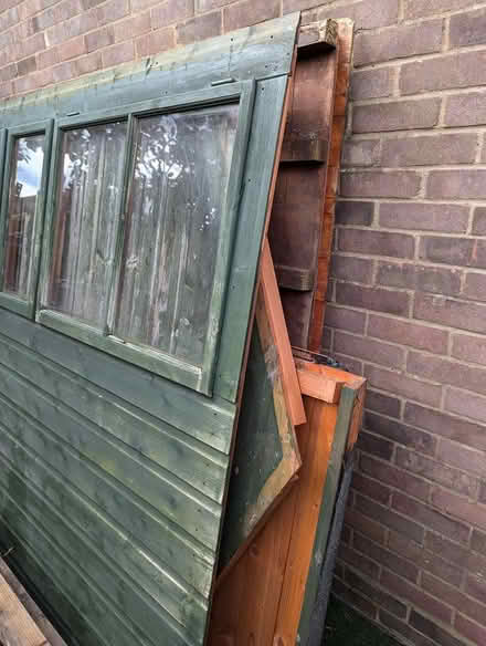 Photo of free 8x6 wooden shed (Mytchett GU16) #2