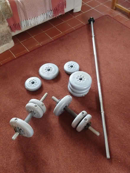 Photo of free Barbell and Dumbbell set (Yatton Keynell SN14) #1