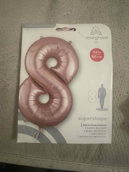 Photo of free Inflatable no 8 balloons (Telford) #1