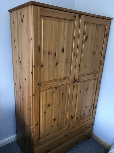 Photo of free Solid pine double wardrobe. Item is located in Woodstock (Woodstock OX20) #1