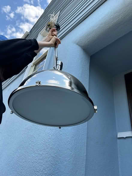 Photo of free Silver ceiling light fixture (San Leandro) #2