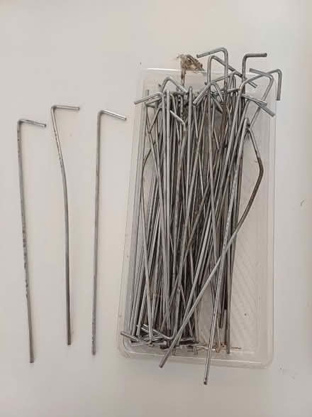 Photo of free ⛺ Camping pegs -50 pack galvanise metal tent pegs 9" (Orgreave S13) #2
