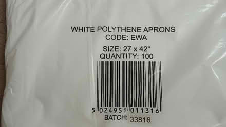 Photo of free White aprons x95 approx (Beeston NG9) #1