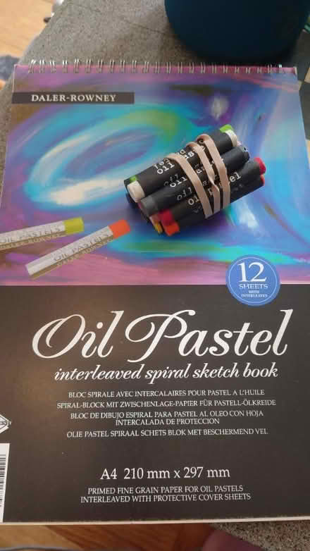 Photo of free Oil pastel pad & pastels (HP19, Watermead, Aylesbury) #1
