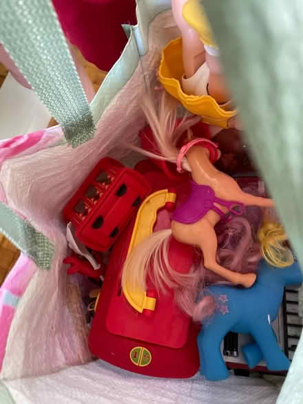 Photo of free chair, ottoman, bag of toys (Silver Spring) #3