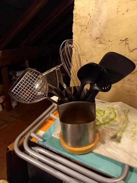 Photo of free Kitchen utensils and holder (Breadsall Hilltop) #1