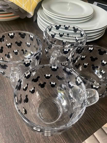 Photo of free Four glass Mickey Mouse mugs (Garston WD25) #1