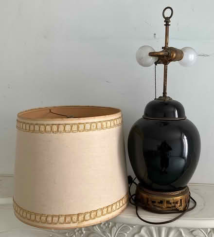 Photo of free Vintage Blue Table Lamp (515 12th St. Huntington Beach) #2