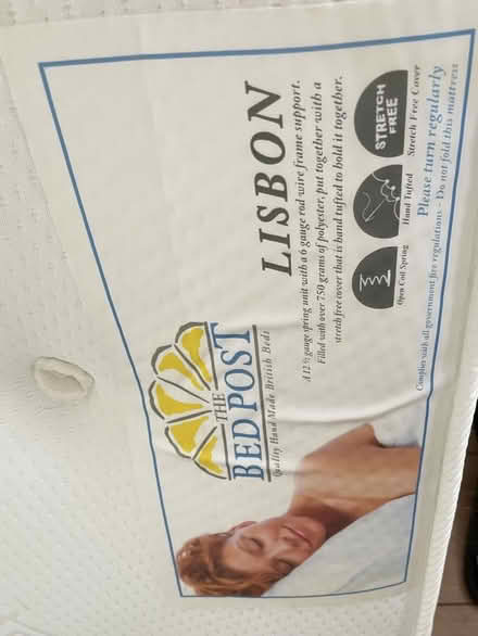 Photo of free Pine single bed and mattress (Welling DA16) #1