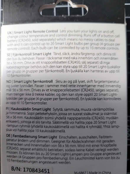 Photo of free GU10 bulbs & remote control - new (Stoke St Milborough) #2