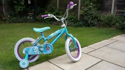 Photo of free 'Frozen' Child's Bike (College Town GU47) #3