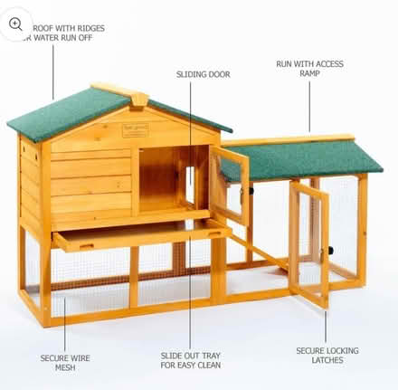 Photo of free Large Rabbit Hutch Great Condition (Ash, GU12) #1