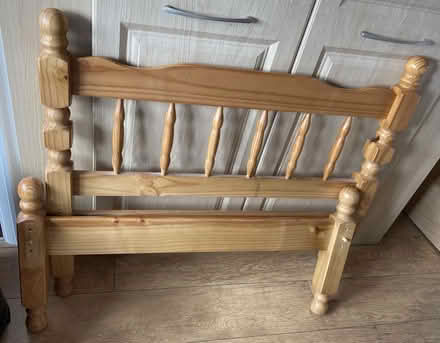 Photo of free Pine single bed and mattress (Welling DA16) #2