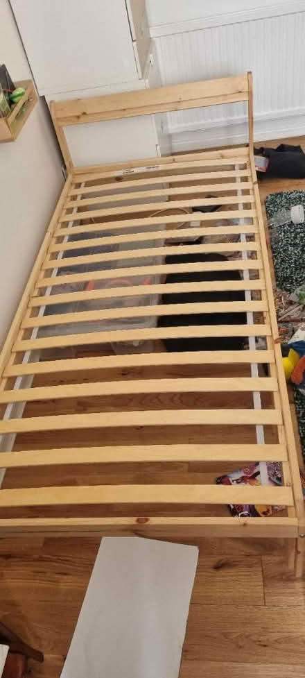 Photo of free Ikea single bed frame and slats (Kennington OX1) #1
