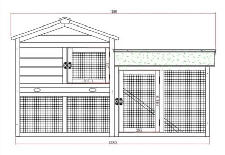 Photo of free Large Rabbit Hutch Great Condition (Ash, GU12) #4