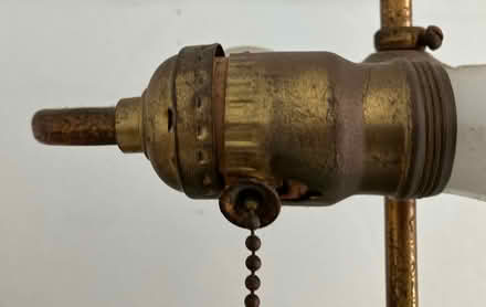 Photo of free Vintage Blue Table Lamp (515 12th St. Huntington Beach) #4