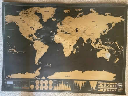 Photo of free Scratch off world map (Lawrence and El Camino) #1