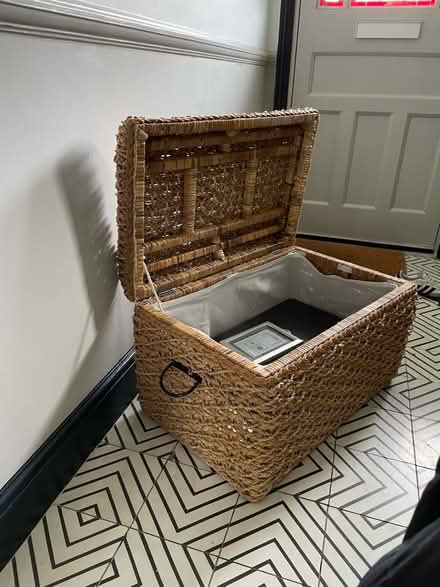 Photo of free Large wicker trunk (Acton, London) #1