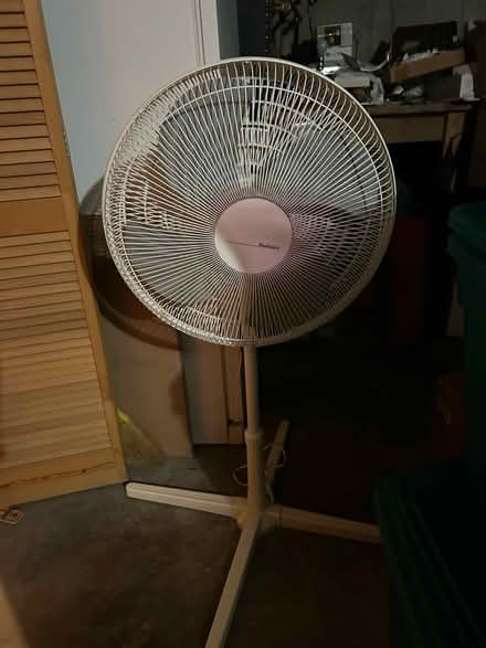 Photo of free White Oscillating 45” tall fan (Bridgeport -Brooklawn section) #1