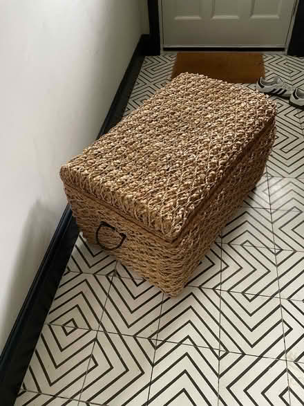Photo of free Large wicker trunk (Acton, London) #2