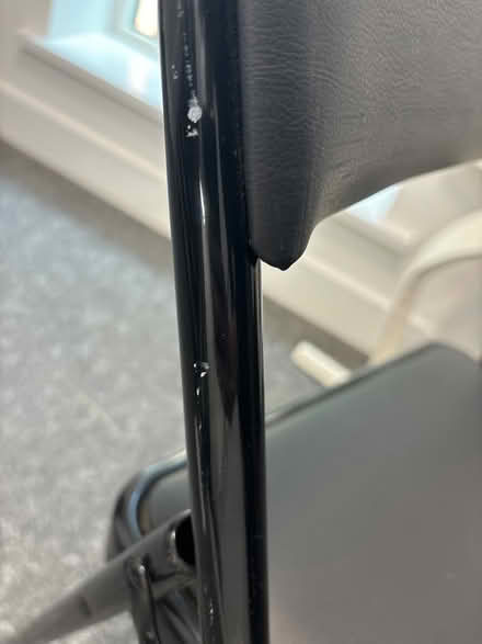 Photo of free Folding black metal chair (Hounslow Central) #2