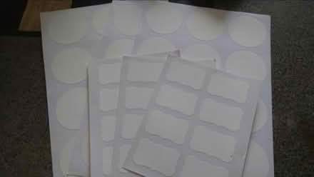 Photo of free White labels (HP19, Watermead, Aylesbury) #1
